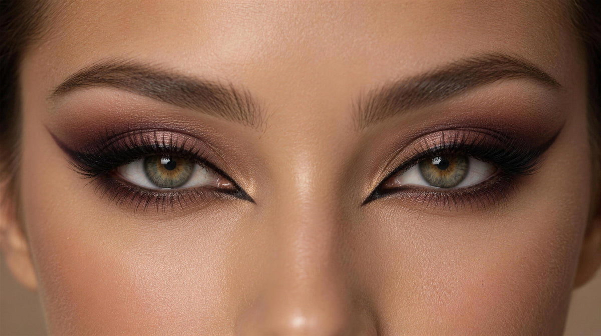 Siren eyes makeup - eyeliner extended to the outer corner with smoky shading - Alix Avien