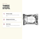 How to use Alix Avien makeup remover wipes in three steps