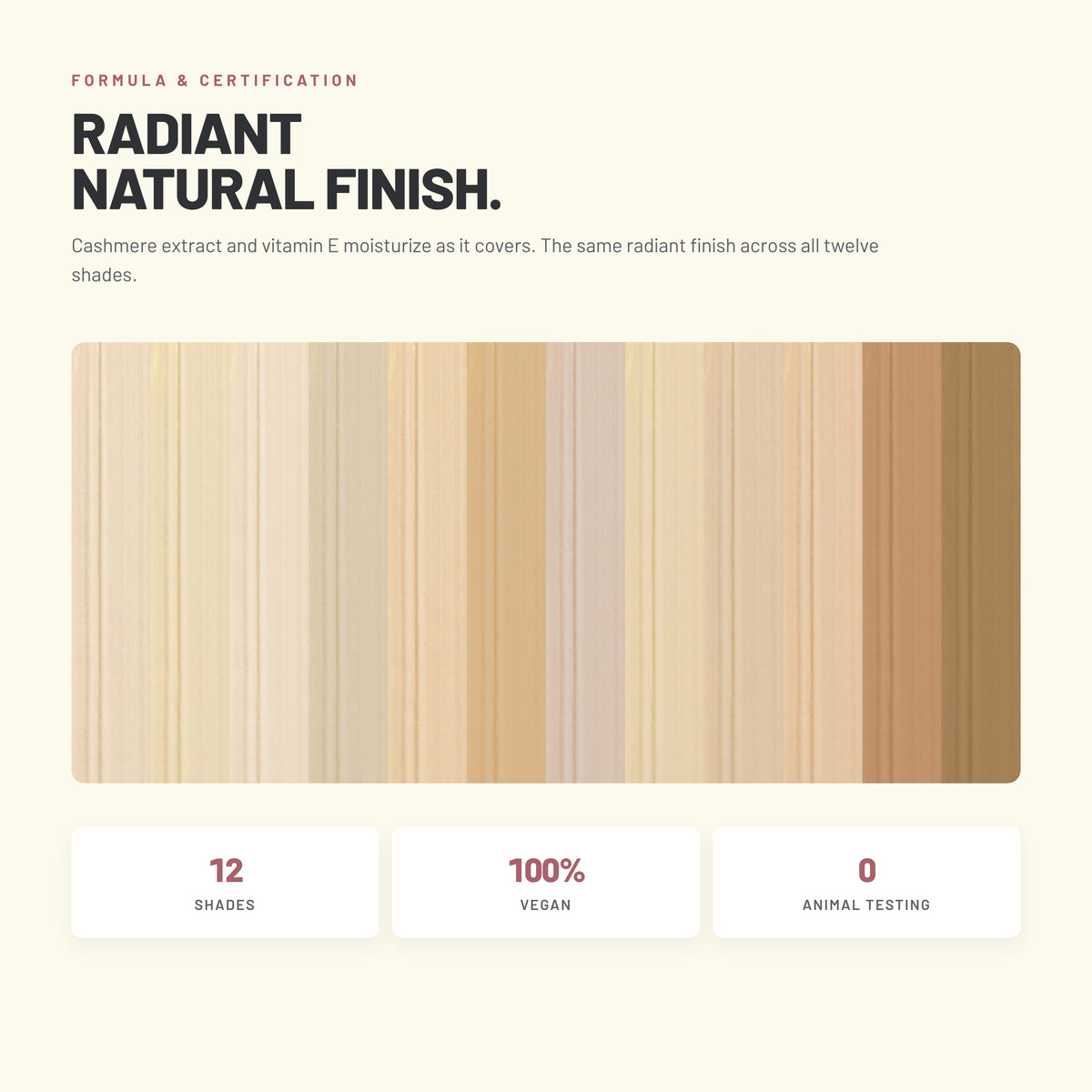 Alix Avien Anti-Aging Foundation swatches – vegan formula