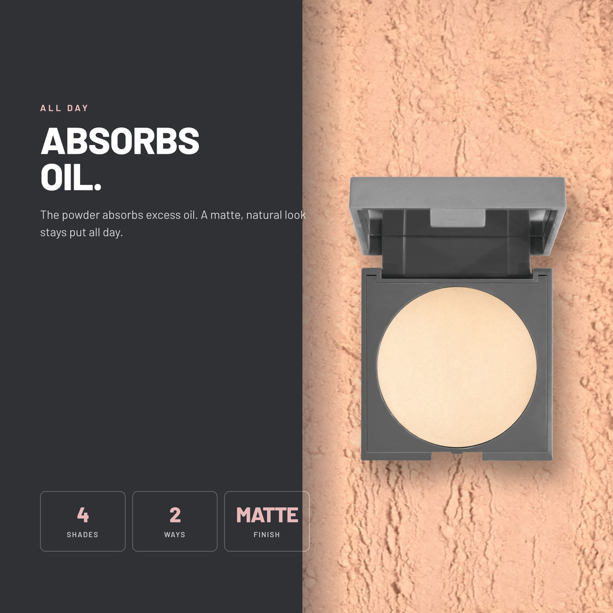Alix Avien Baked Powder open compact on powder texture