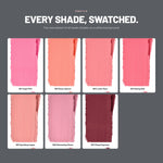 Alix Avien Beyond Care Sheer Lipstick swatches of all seven shades