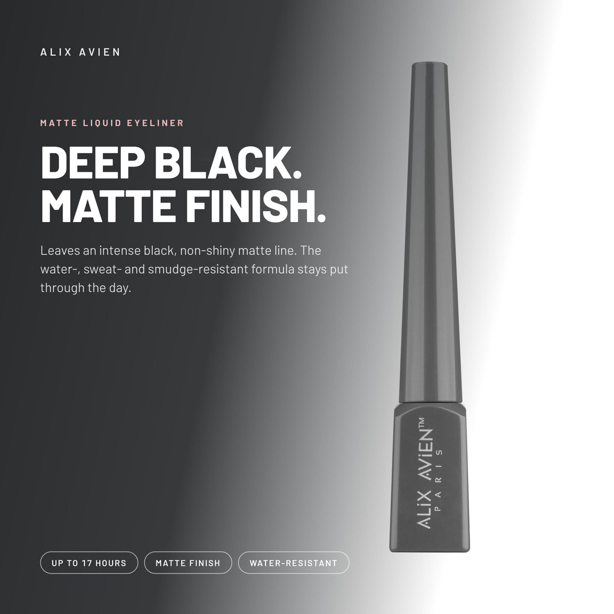 Alix Avien Black Matte Dipliner liquid eyeliner