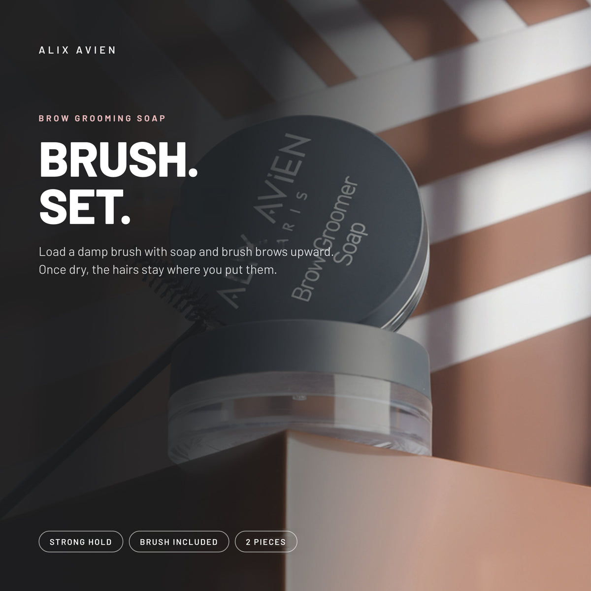 Alix Avien Brow Groomer Soap jar