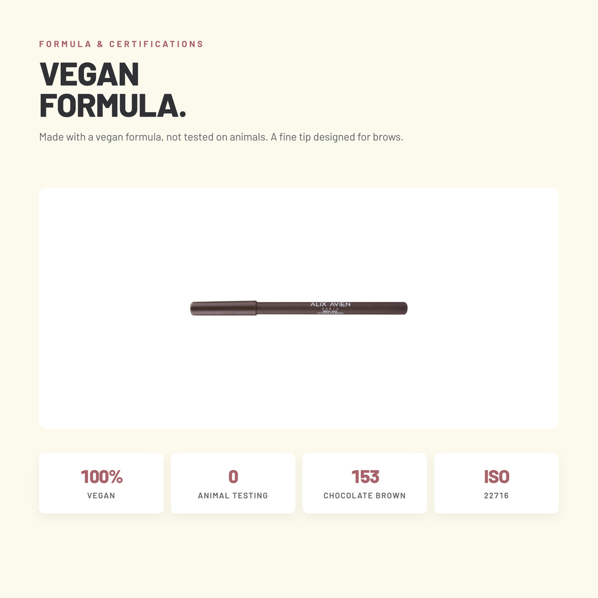Alix Avien Brow Liner – vegan, not tested on animals, ISO 22716