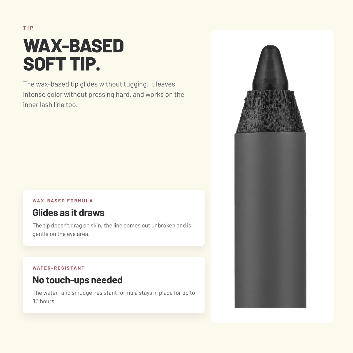 Alix Avien Extreme Lasting Effect Eye Pencil – wax-based soft tip close-up