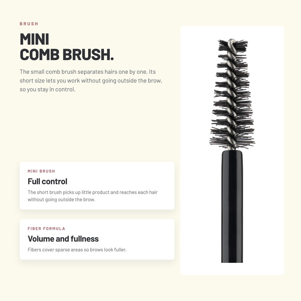 Alix Avien Eyebrow Mascara – mini comb brush