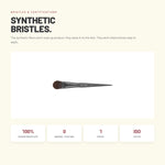 Alix Avien Flat Foundation Brush – vegan synthetic bristles, ISO 22716