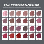 Alix Avien Glossy Lipstick swatches, shades 301 to 324