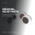 Alix Avien Intense Gel Liner jars, open, in black and brown
