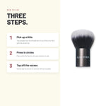 How to use Alix Avien Kabuki Brush in three steps