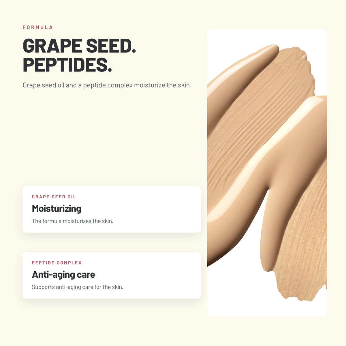 Alix Avien Liquid Foundation creamy texture swatch