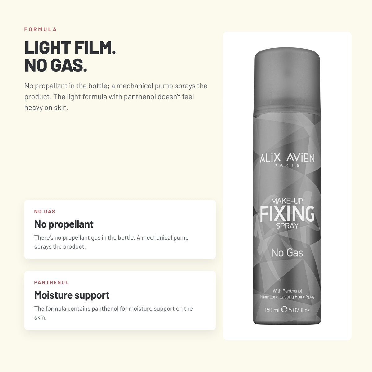 Alix Avien Makeup Fixing Spray with panthenol, no gas