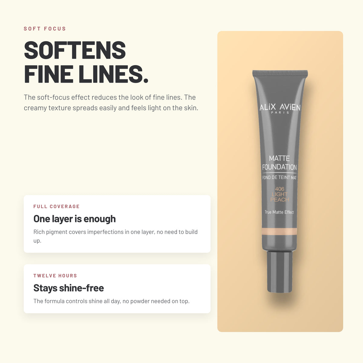 Alix Avien Matte Foundation tube