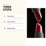 How to apply Alix Avien Matte Lipstick in three steps