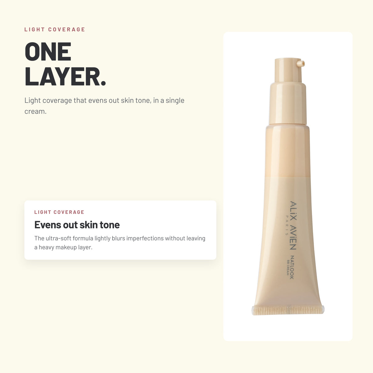 Alix Avien Natlook BB Cream – pump tube