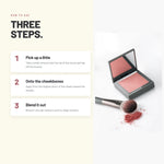 How to apply Alix Avien Powder Blush in three steps