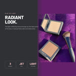 Alix Avien Powder Highlighter compacts with a brush