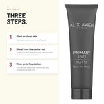 How to apply Alix Avien Primary Pro Matte in three steps