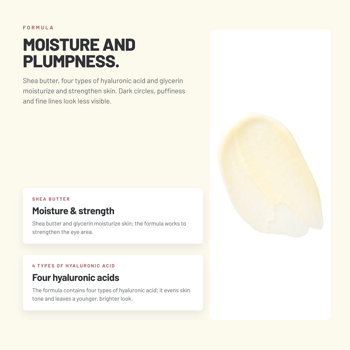 Alix Avien Rejuvenating Eye Base Cream texture swatch