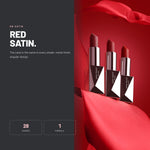 Alix Avien Satin Touch Lipsticks on red satin