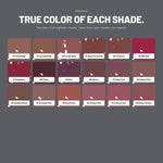 Alix Avien Staying Power Lip Pencil color swatches, shades 51 to 68