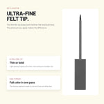 Alix Avien Ultra Black Dipliner ultra-fine felt tip