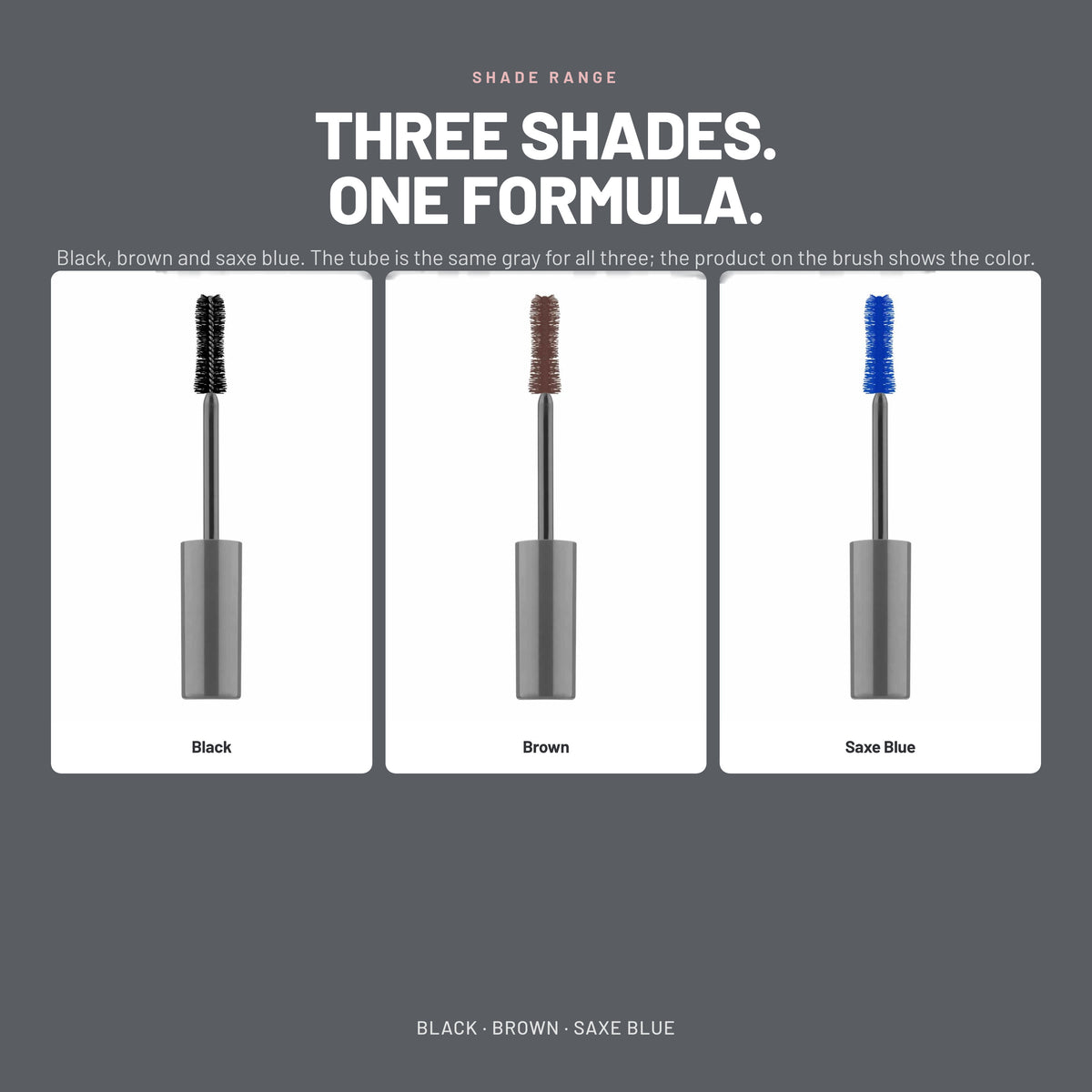 Alix Avien Ultra Definition Mascara in Black, Brown and Saxe Blue