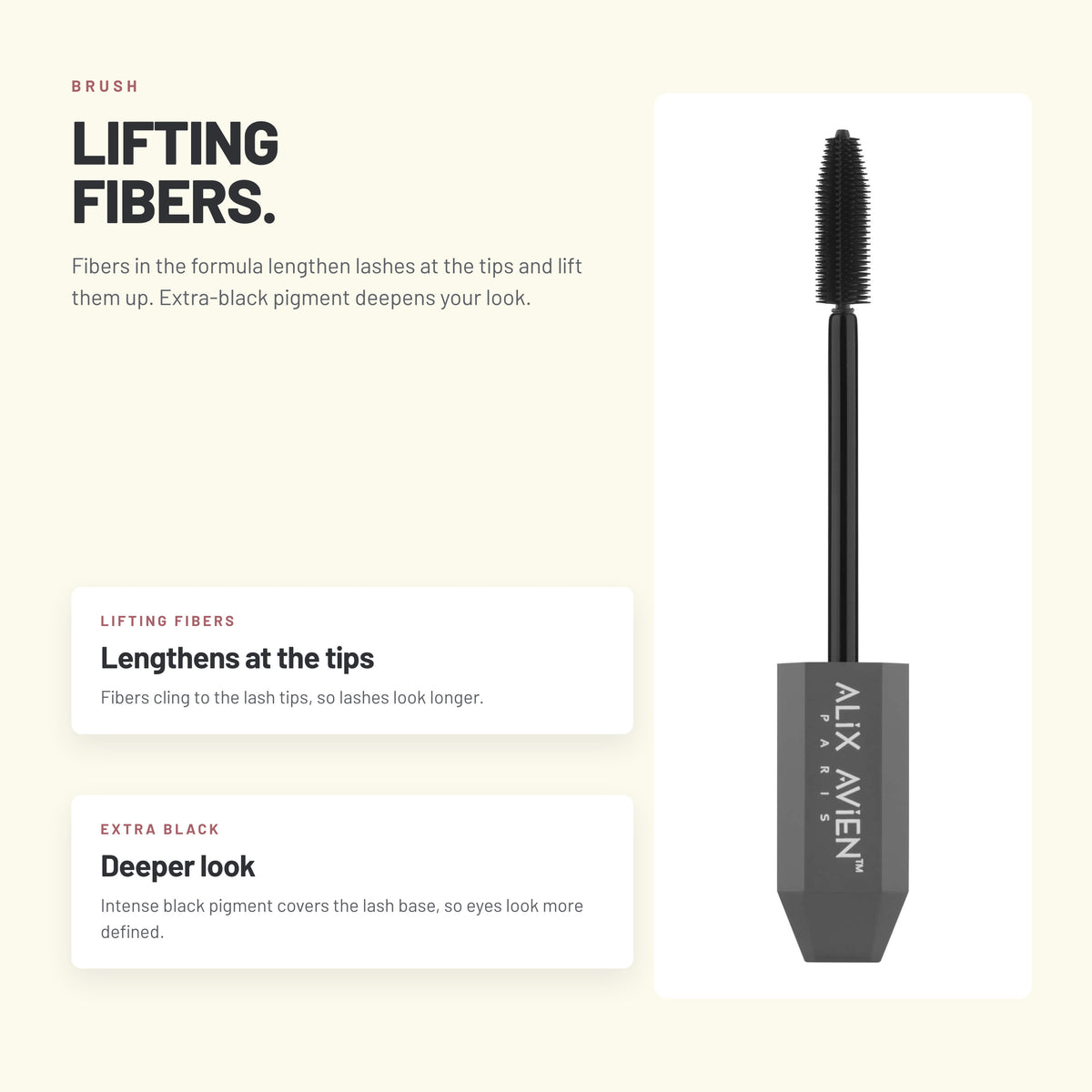Alix Avien Waterproof Mascara – brush